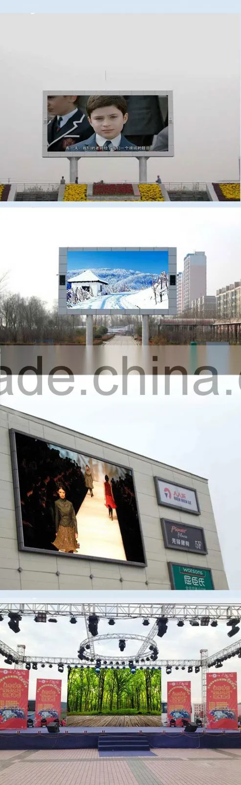 P6 SMD Outdoor Waterproof LED Rental Video Display Wall Screen
