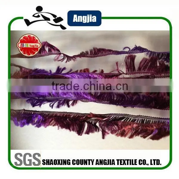 100% polyester space dyed feather yarn recycled spun