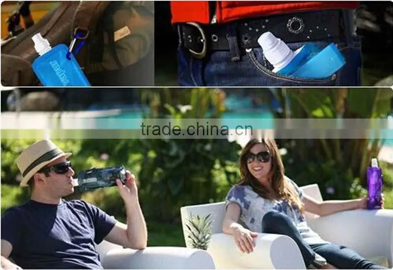 5L 10L 750ML 500ML BPA free foldable plastic water bottle for sports