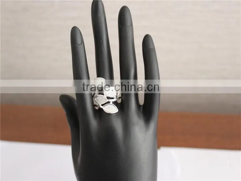Jewerly rings white gold plated ring, finger ring design for women