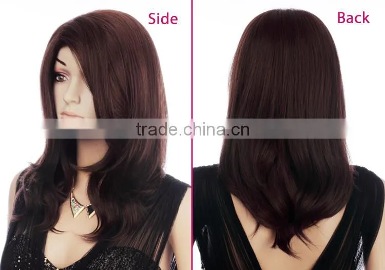 Wholesale high density sell long hair synthetic body wave party small head wig