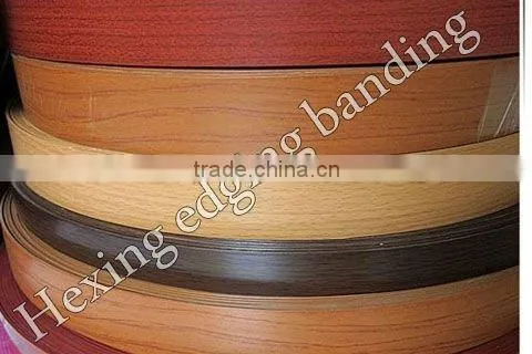 Flexible wood grain edge banding