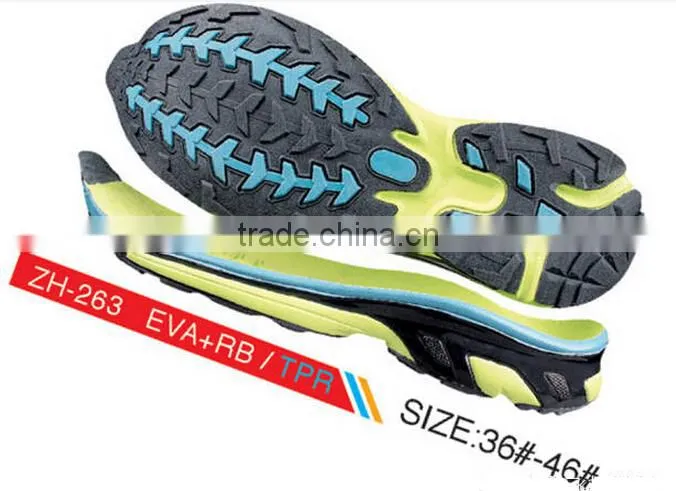 high quality durable men hard shoes sole for sport shoes