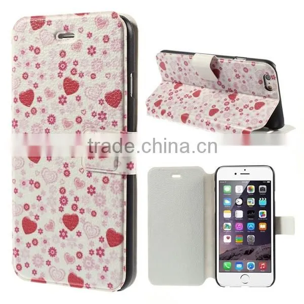 new arrival leather case for iphone6 Wallet Card Holder PU Leather Flip Case Cover For iPhone 6