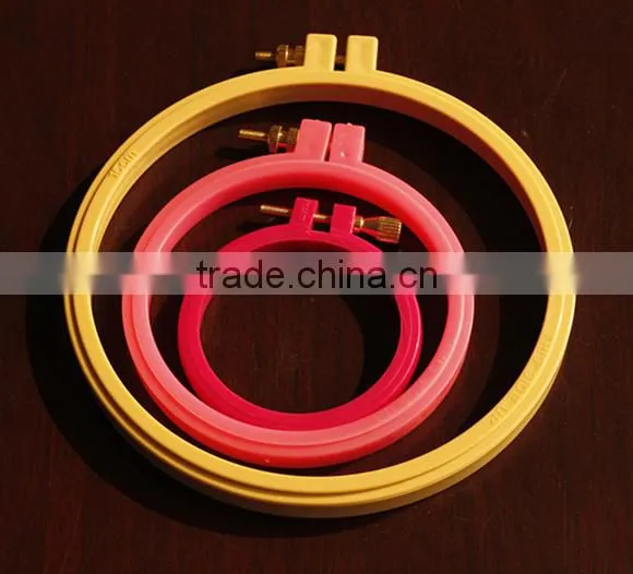 2016 fashion accessory for DIY kit plastic embroidery hoop