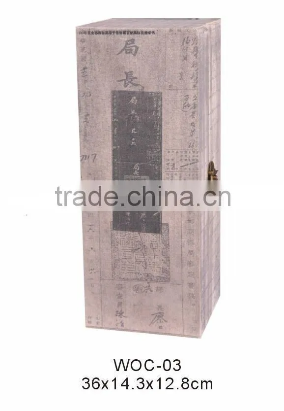 top grade leather wine box & wooden wine gift box