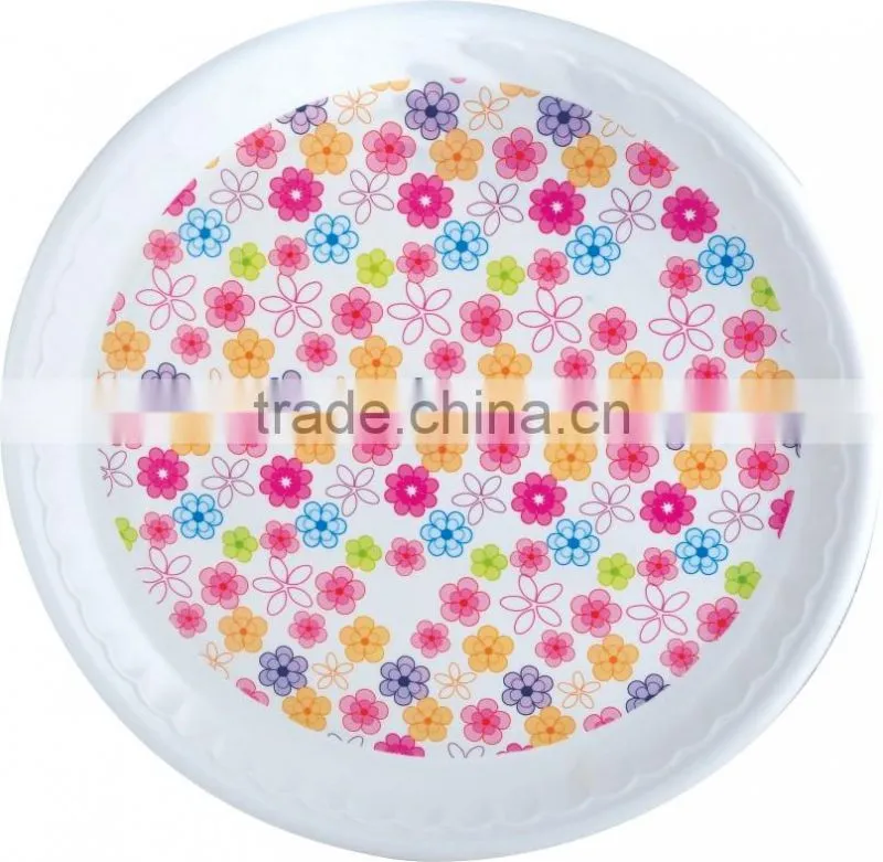 High quality white round fruit plate