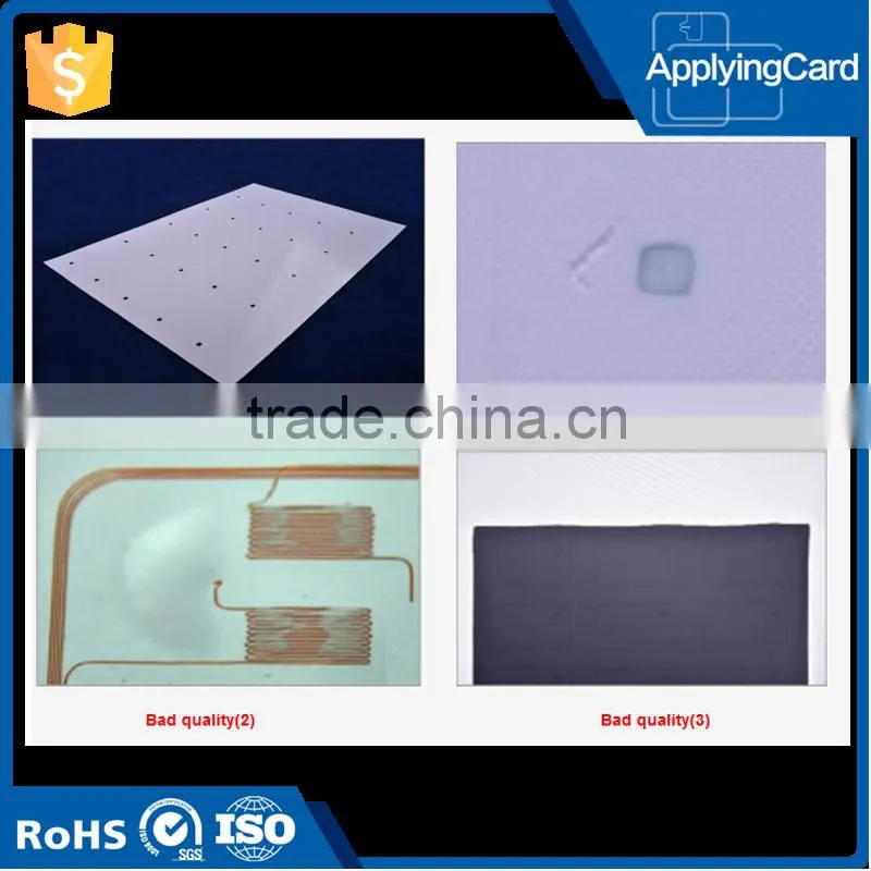 Prelam Pvc Plastic Rfid Smart Card Inlay Manufacturer