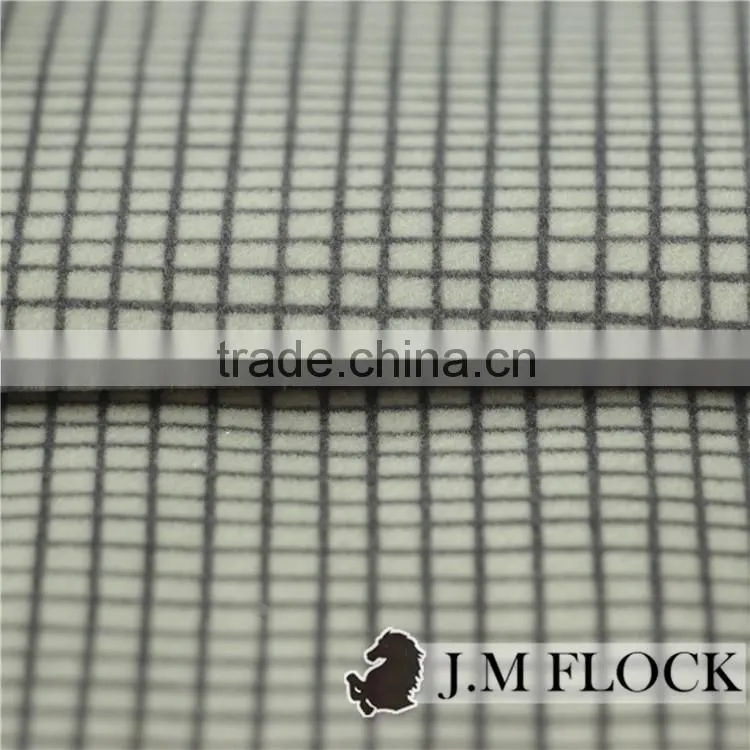 Fabric and textile printing design flocked geometric indoor furniture fabric