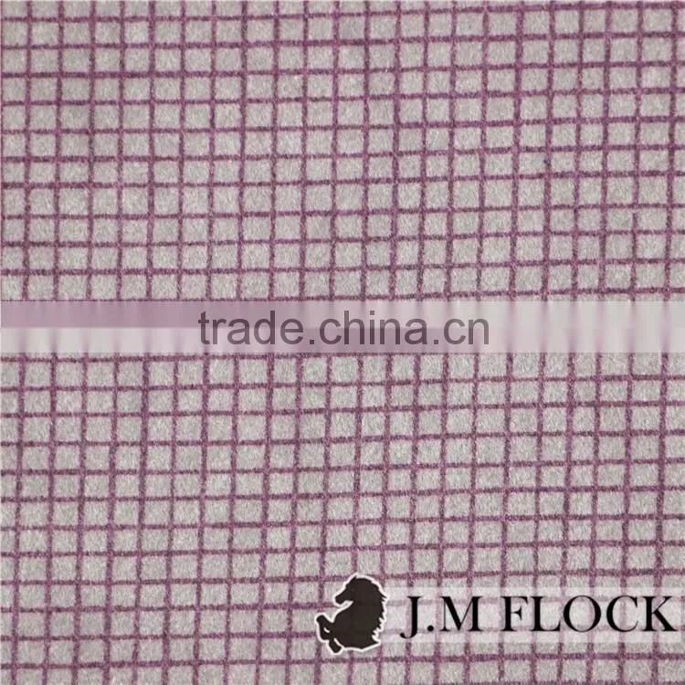 Wholesale price easy cleaning nylon flock fabric flocked sofa fabric velvet