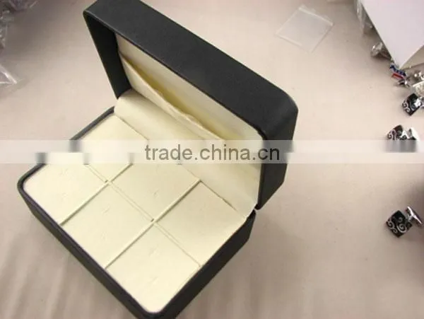 high quality and fashion custom logo engraved cufflink and tie clip box