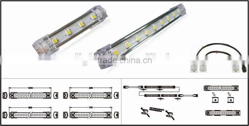 Indoor Christmas decoration 20cm 5630 5050 led rigid bar aluminium housing led strip bar