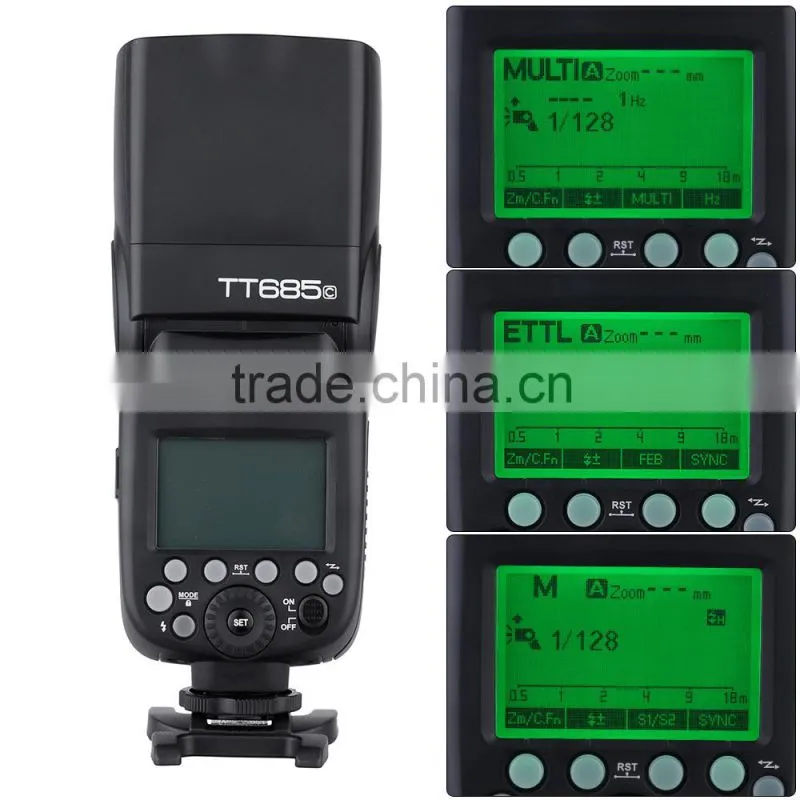 Godox TT685C i-TTL high speed sync 1/8000s HSS LCD display camera speedlite flash for Canon 5D Mark II,III, 6D 70D