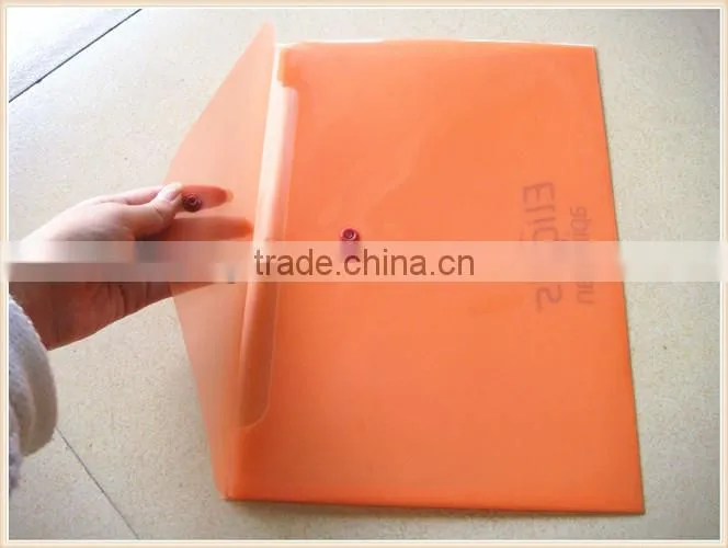 A4 size transparent plastic folders