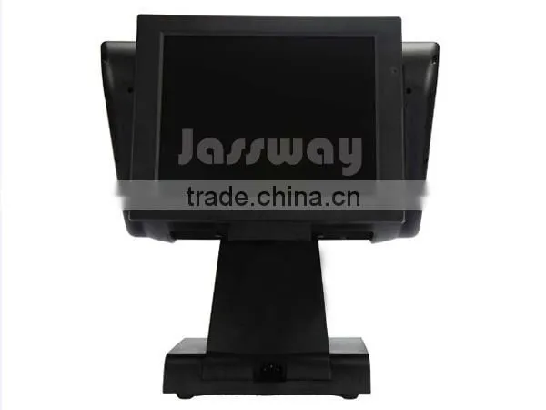 Dual panel POS display