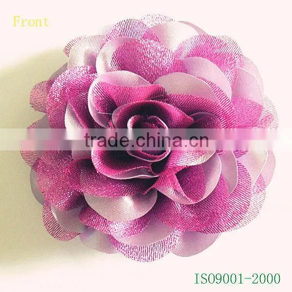 light purple handmade artificial fabric flowers