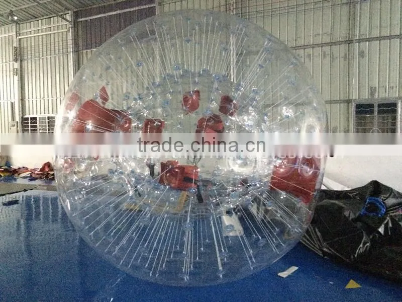 cheap 1.0mm PVC Zorb Ball,3 meter diameter Inflatable Zorb Ball for adults