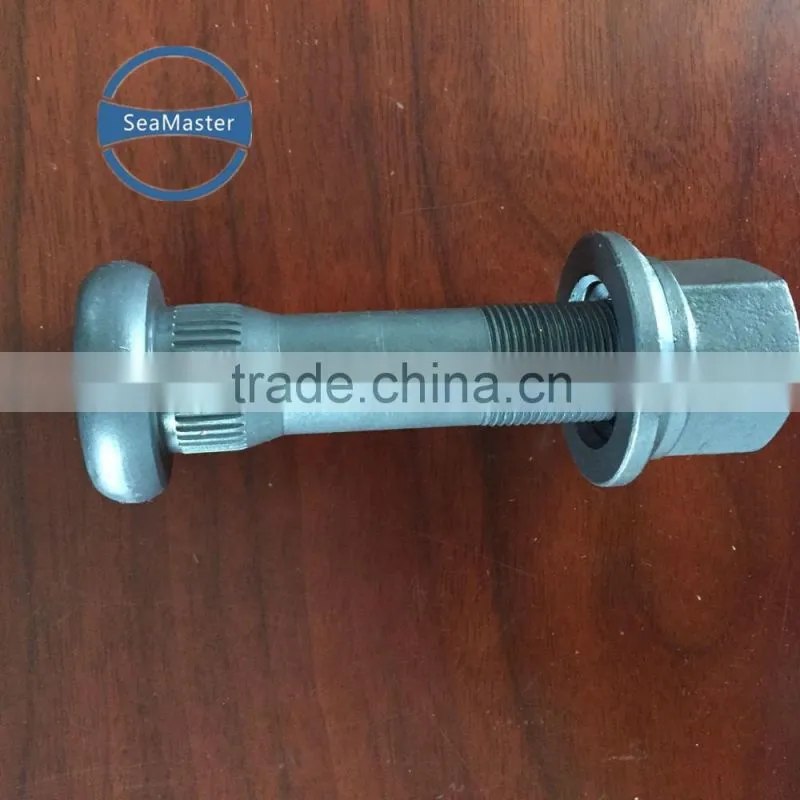 High strenth alloy wheel bolt with nut M19*1.5*78 for trucks and autos
