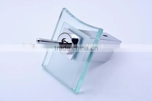 luxury top hotel led taps, glass decorated led tap, CE/UPC/WATERMARK faucet mixer