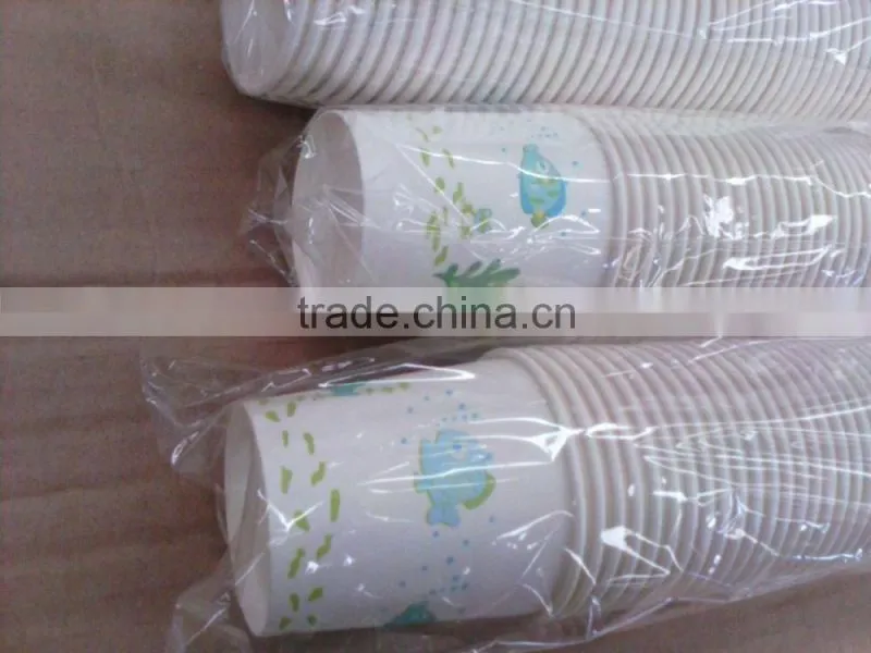 4 color print cute design disposable paper cups with factory price