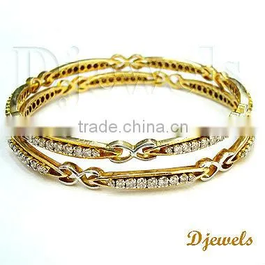 Diamond Ladies Bangles, Ladies Jewelry, Diamond Bangles