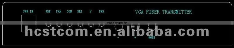 VGA video fiber optic converter /uncompressed optical transceiver +data
