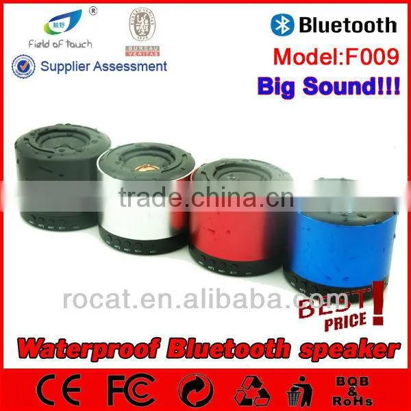 F015 model grey color 10w powerful dustproof waterproof speaker