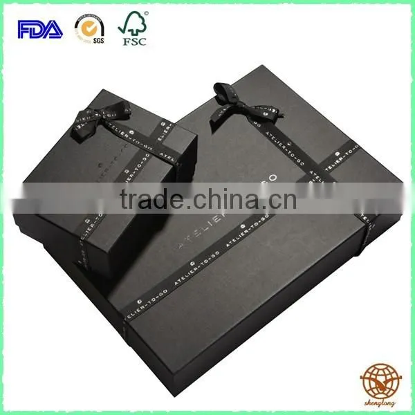 2016 New design Wholesale Custom foldable box with bowknot