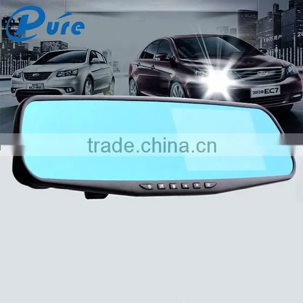 4.3 Inch Car Camera Recorder Dash Cam DVD Car Recorder Dash 140 Degree Camera Recorder Dual Lens Recorder