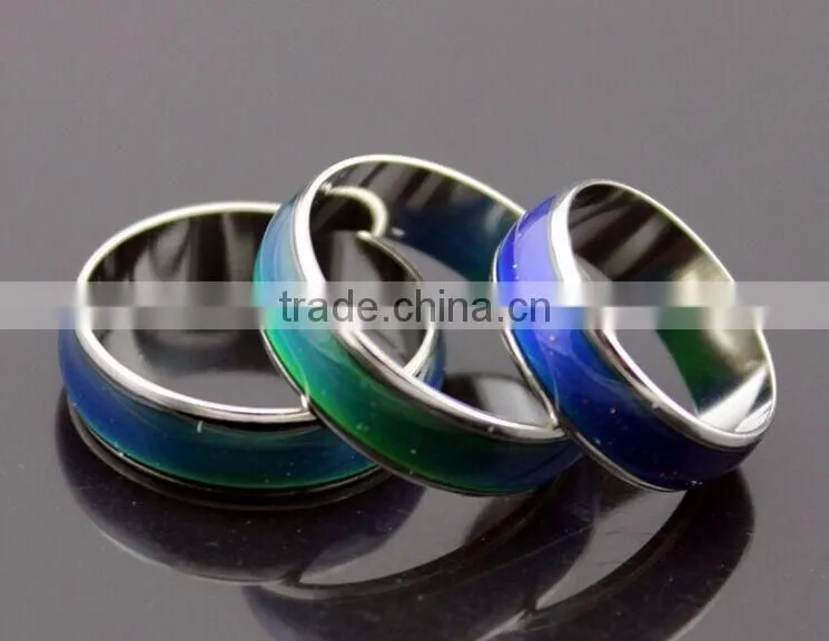 Hot alloy smooth changeable colour magic rings