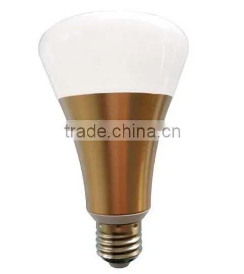 LED light E26 / E27 9W RGBW full color change bulb with RF remote control