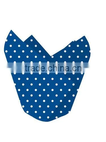 Easy Clean Factory Price Wholesale Food Grade dot Cupcake Wrapper