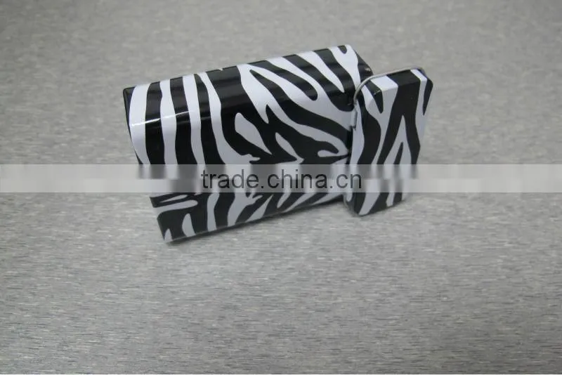 rectangular hinged lid cigarette pack tin box