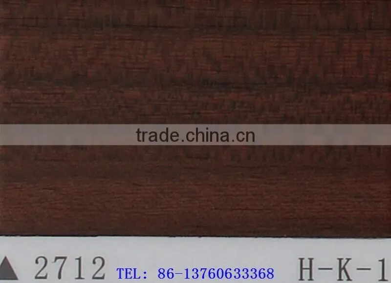 Wood Grain self-adhesion cold laminated Decoration PVC Film item 2712