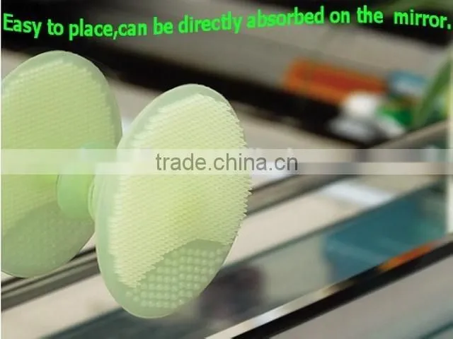 Fashion safe and soft silicone face exfoliate brush/silicone face washing brush/silicone mascara brush