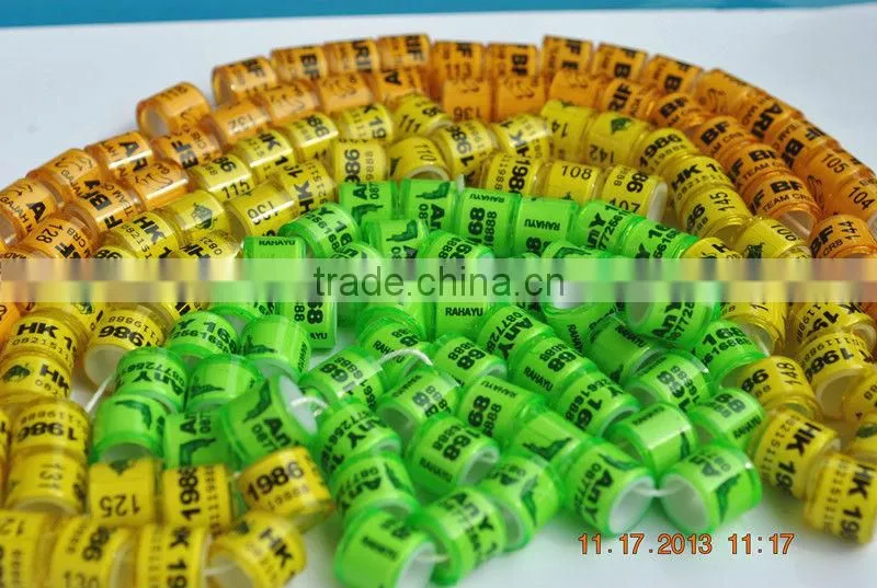 2015 Hot Newest Transparent pigeon rings tags for sale