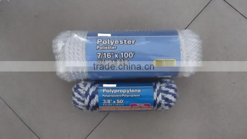 PP Multifilament solid braid rope