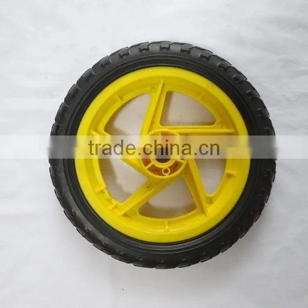 12"x 1.75" small plastic stroller bike wheel