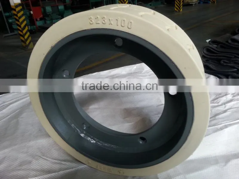 4520176 2915013 2915012 jlg solid rubber wheel for scissor lift