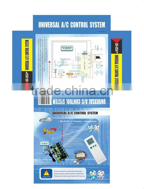 Universal type air conditioning control panel QD-U03C+(automactic restart)