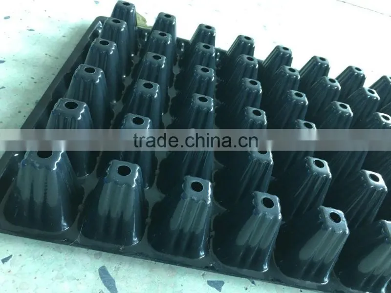 #014 black plastic seedling trays/High Quality black plastic seedling trays