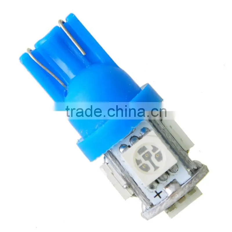 Online Shopping 10Pcs one Pack T10 Wedge 5-SMD 5050 LED Car Light bulbs 192 168 194 2825 W5W DC 12V Blue Color Light