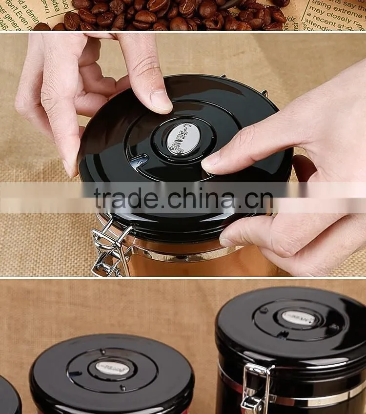 304 Stainless Steel canister with lid