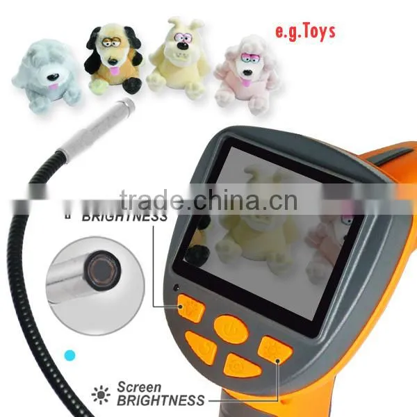 3.5" LCD Video Inspection 5.5mm Camera Handheld Industrial Endoscope 1M Cable Pipe Borescope 6 LED Snakescope