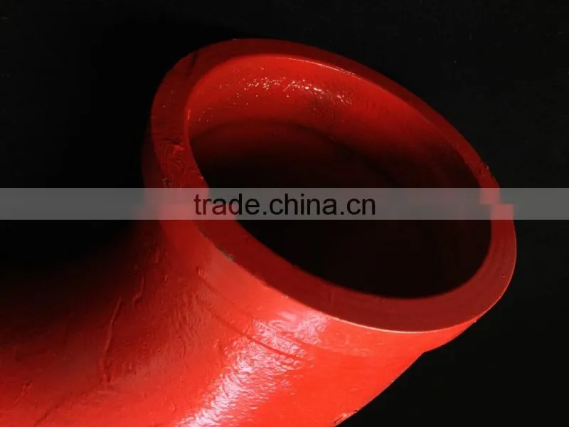 Long Term Service OEM Production Putzmeister DN125 5" Concrete Pump Hardened Steel Pipe Bend
