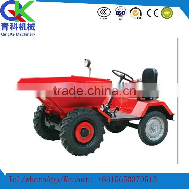 High power low fuel consumption 15kw mini tip lorry front loader dump truck