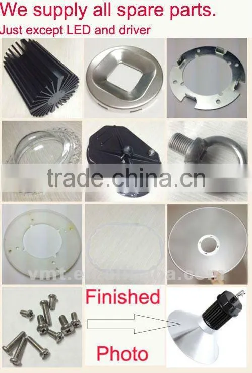 VMT industrial 150W LED high bay lamps metal shades by aluminum