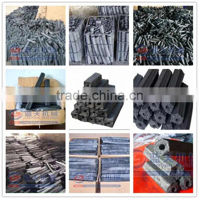 30 years manufacturer 300kg/h jute sticks charcoal making machine