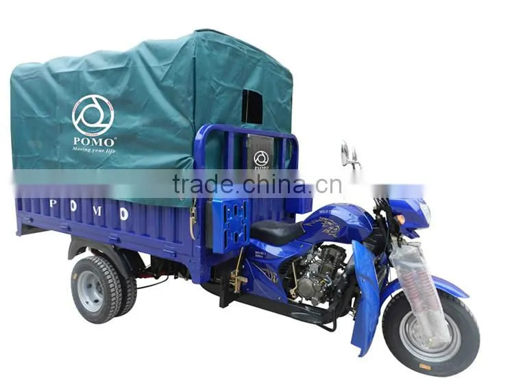 Chinese Hot Sale Twin Tricycle, Three Wheel Motorcycle With Steering Wheel, Trike Motosiklet