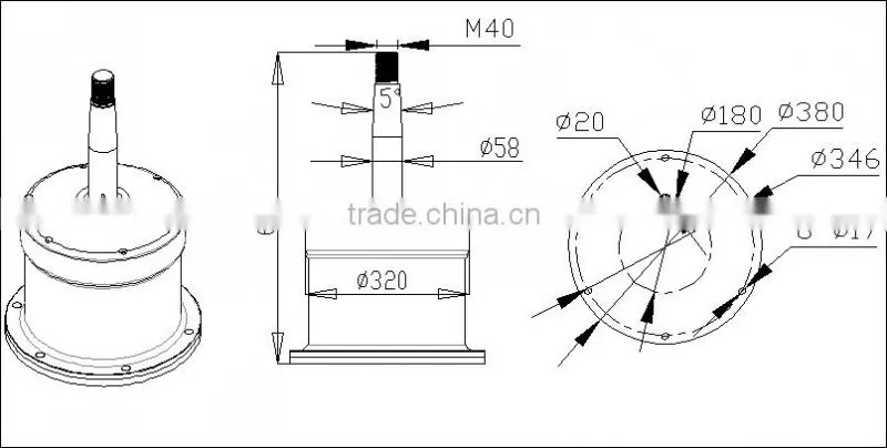 Made In China Long Life maglevitation 3kw mini vertical axis wind turbine